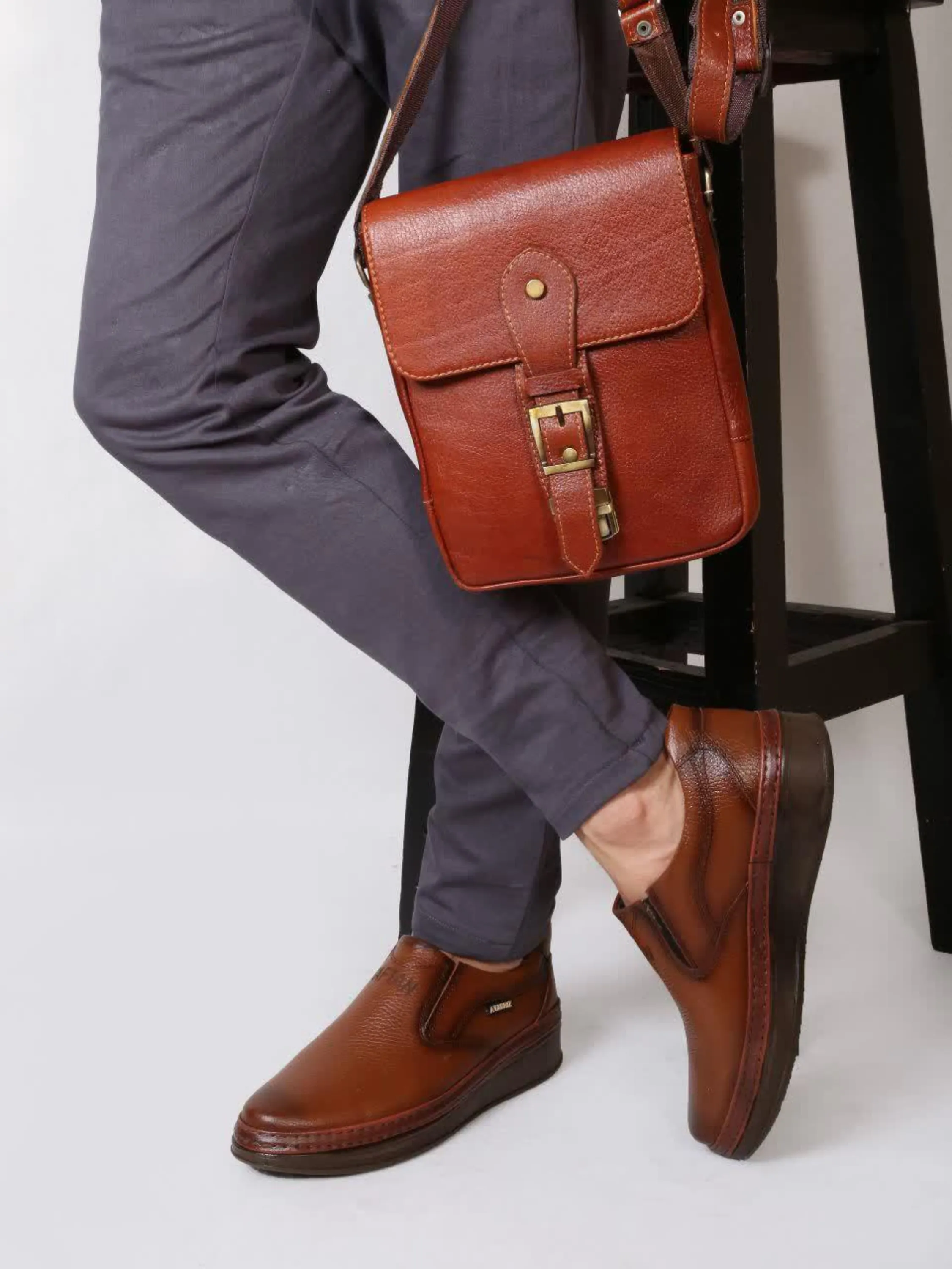 کفش  چرم  مردانه مدل سینا کشی کفش  چرم  مردانه مدل سینا کشی